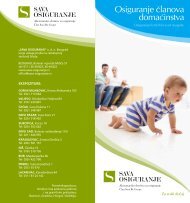 osiguranje od nezgode - clanovi domacinstva A - Sava Osiguranje