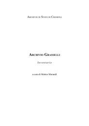 Archivio Grasselli - Istituto Centrale per gli Archivi
