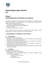 Arbocatalogus LTT, bijlage 2 - Verbond P&K