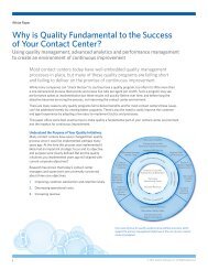 Why is Quality Fundamental to the Success of Your Contact ... - Aspect