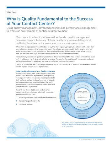 Why is Quality Fundamental to the Success of Your Contact ... - Aspect