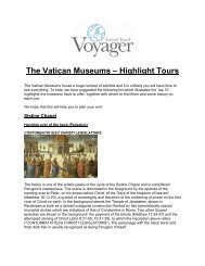 The Vatican Museums â Highlight Tours - School Travel