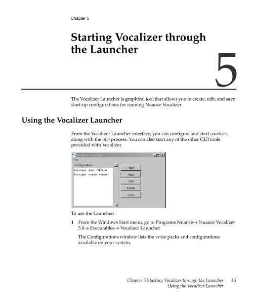 Nuance Vocalizer Developer's Guide - Avaya Support