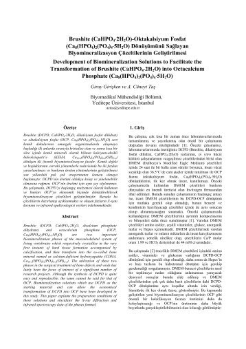 (Ca8(HPO4)2(PO4)4Ã¢ÂˆÂ™5H2O) - A. Cuneyt Tas