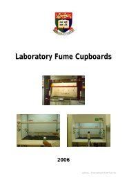 Fume Cupboards - Safety.hku.hk - The University of Hong Kong