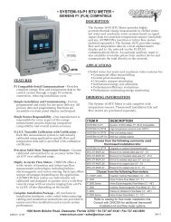 â¢ SYSTEM-10-P1 BTU METER â¢ - Onicon