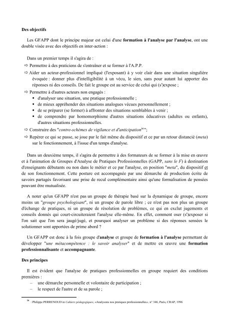 Pourquoi, comment analyser sa pratique professionnelle