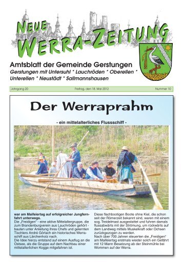 ZEITUNG NEUE WERRA - Gemeinde Gerstungen