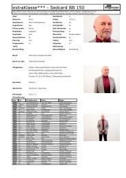 extraKlasse*** - Sedcard BB 150 - AGENTUR FILMGESICHTER