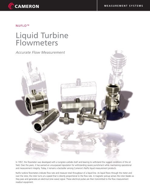 Download Nuflo Liquid Turbine Flow Meter ... - Proflow Systems