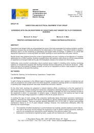 experience with on-line monitoring of capacitance and ... - Treetech