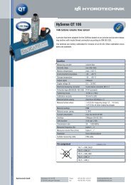 HySense QT 106 - Hydrotechnik