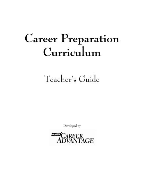 Career Preparation Curriculum - Center for Career Development
