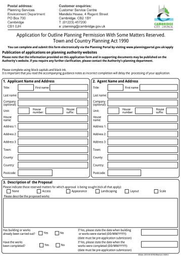 Application form - Planning Portal