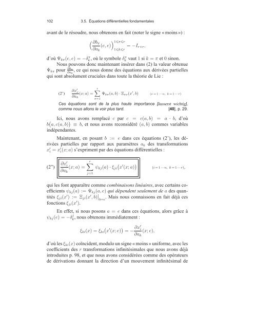 Sophus Lie, Friedrich Engel et le problÃ¨me de Riemann ... - DMA - Ens