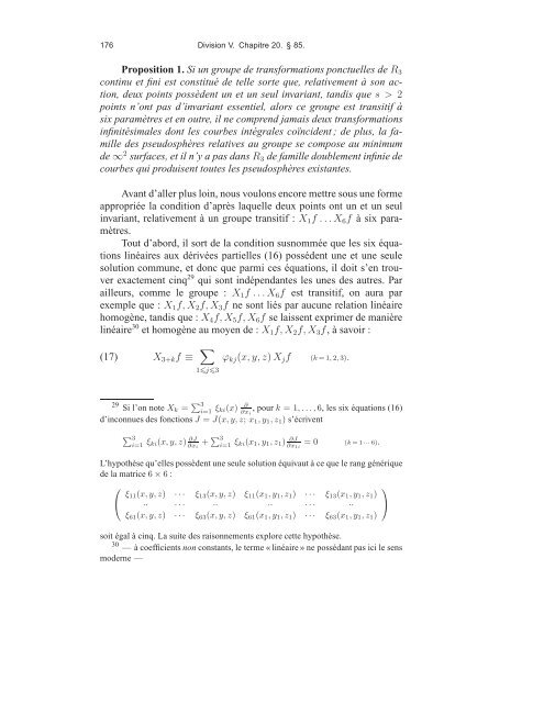 Sophus Lie, Friedrich Engel et le problÃ¨me de Riemann ... - DMA - Ens