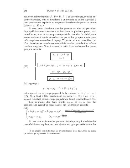 Sophus Lie, Friedrich Engel et le problÃ¨me de Riemann ... - DMA - Ens