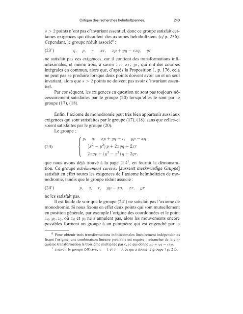 Sophus Lie, Friedrich Engel et le problÃ¨me de Riemann ... - DMA - Ens