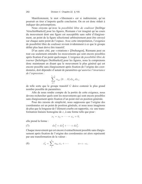 Sophus Lie, Friedrich Engel et le problÃ¨me de Riemann ... - DMA - Ens