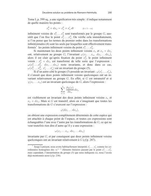 Sophus Lie, Friedrich Engel et le problÃ¨me de Riemann ... - DMA - Ens