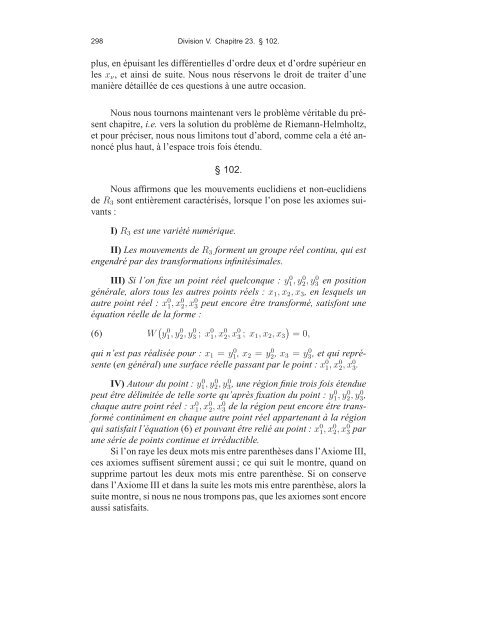 Sophus Lie, Friedrich Engel et le problÃ¨me de Riemann ... - DMA - Ens