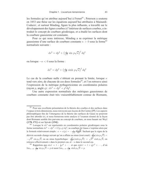 Sophus Lie, Friedrich Engel et le problÃ¨me de Riemann ... - DMA - Ens