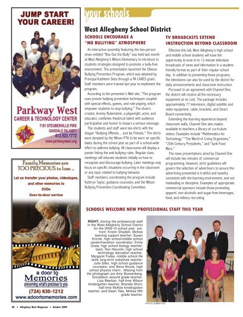 October 2009 - Allegheny West Magazine