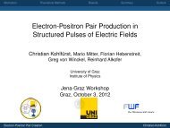 Electron-Positron Pair Production in Structured Pulses of Electric ...