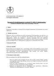Kandidatuppsats VT09 - Sociologiska institutionen - Stockholms ...