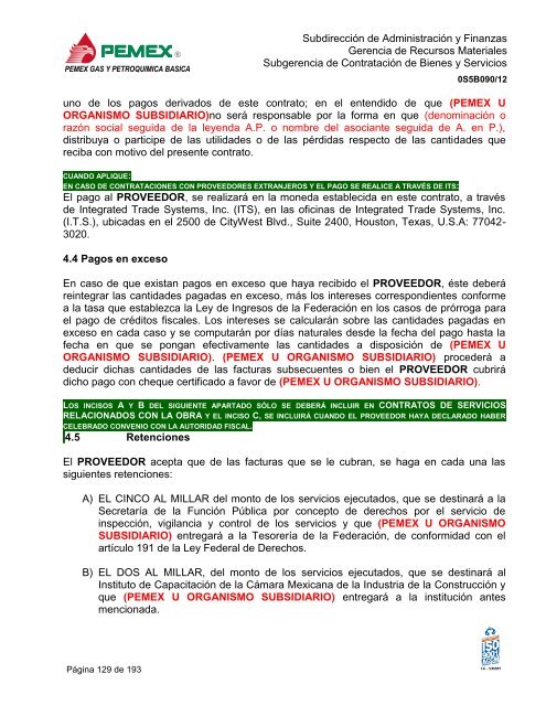 bases de licitación pública nacional - Pemex Gas y Petroquímica ...