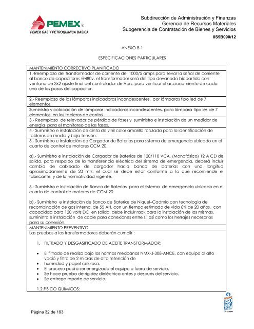 bases de licitación pública nacional - Pemex Gas y Petroquímica ...