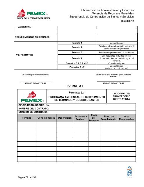 bases de licitación pública nacional - Pemex Gas y Petroquímica ...