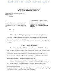 Vonage Motion to Dismiss NM PRC State Universal Service Complaint