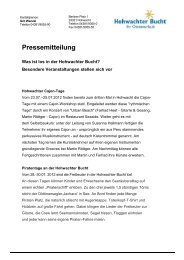 Pressemitteilung - Hohwachter Bucht