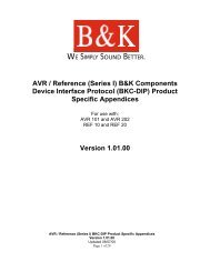 B&K Device Interface Protocol Series I (RS-232 control ... - Things A/V