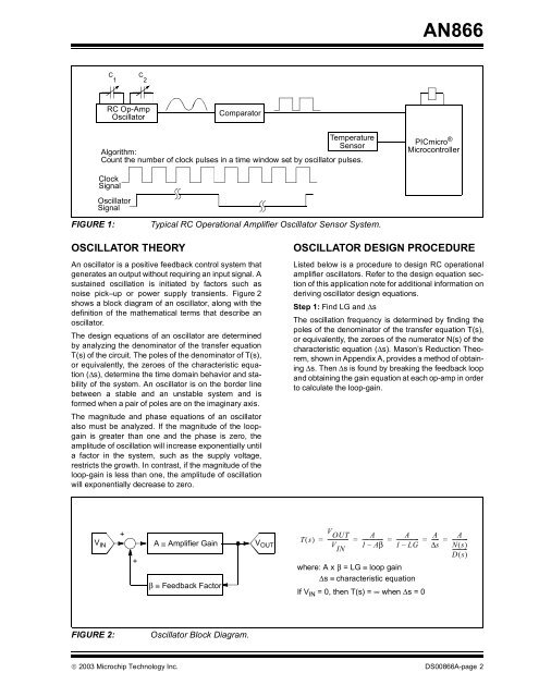 Designing Operational Amplifier Oscillator Circuits for ... - Microchip