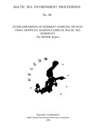 BALTIC SEA ENVIRONMENT PROCEEDINGS No. 80