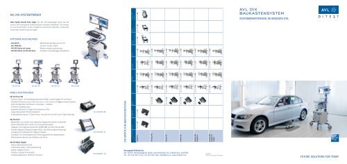 AVL DiX Baukastensystem Produktfolder - AVL DiTEST