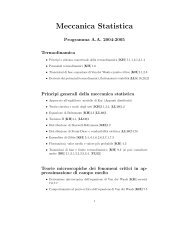 Meccanica Statistica