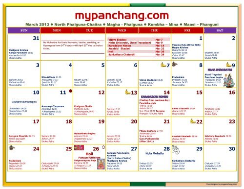 Women's Education 2013 Hindu Calendar - myPanchang.com