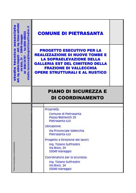 Vallecchia_E_ PSC lotto1.pdf - Comune di Pietrasanta