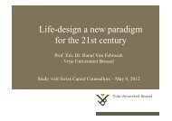 Life-design a new paradigm f - chstiftung.ch Go