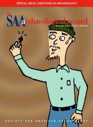 Special Issue: Cartoons in Archaeology - Society for American ...