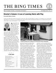 The Bing Times 2003 - Bing Nursery School - Stanford University