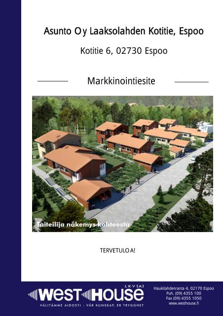 Asunto Oy Laaksolahden Kotitie, Espoo Markkinointiesite - Westhouse