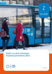 EtelÃ¤- ja LÃ¤nsi-Helsingin linjastosuunnitelma 2012 - HSL