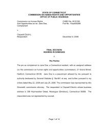 CHRO ex rel. Doe v. Claywell Electric - Connecticut Employment ...
