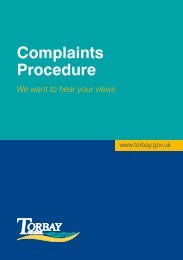 Complaints Procedure - Torbay Council