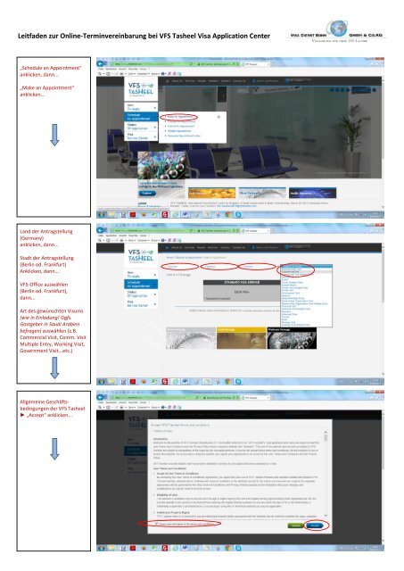 Leitfaden zur Online-Terminvereinbarung bei VFS ... - Visum.de