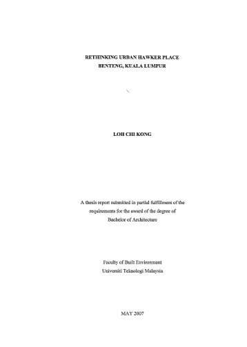 LOH CHI KONG A thesis report submitted in partial fulï¬llment of the ...